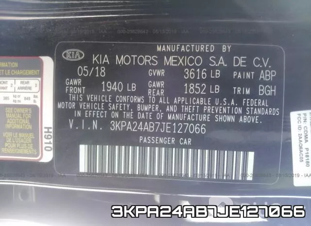 3KPA24AB7JE127066 фото 8