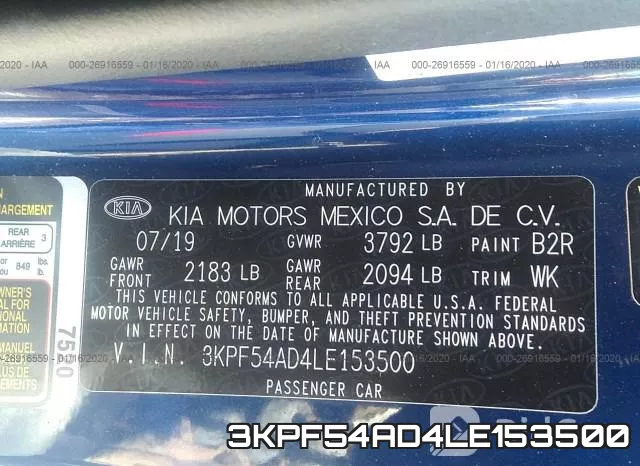 3KPF54AD4LE153500 фото 8