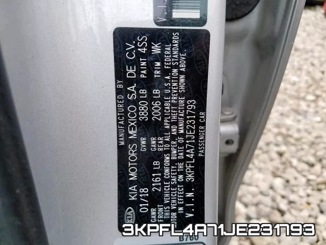 3KPFL4A71JE231793 фото 2