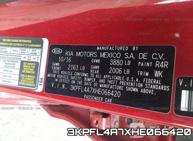 3KPFL4A7XHE066420 фото 4