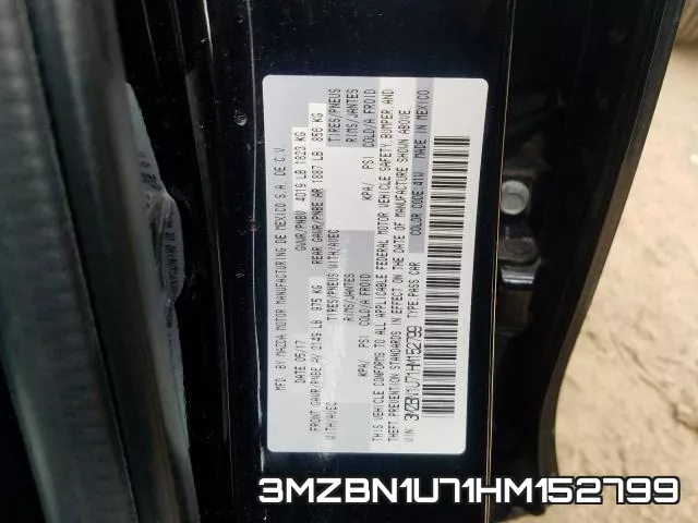 3MZBN1U71HM152799 фото 2