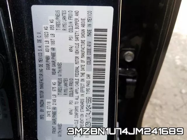 3MZBN1U74JM241689 фото 2