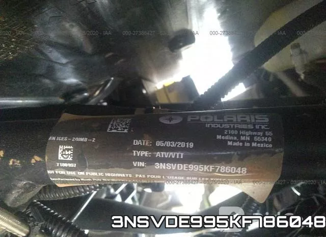 3NSVDE995KF786048 фото 2