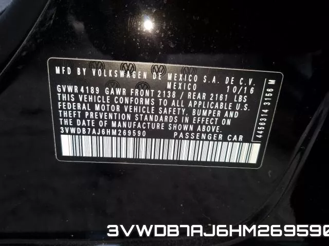 3VWDB7AJ6HM269590 фото 2