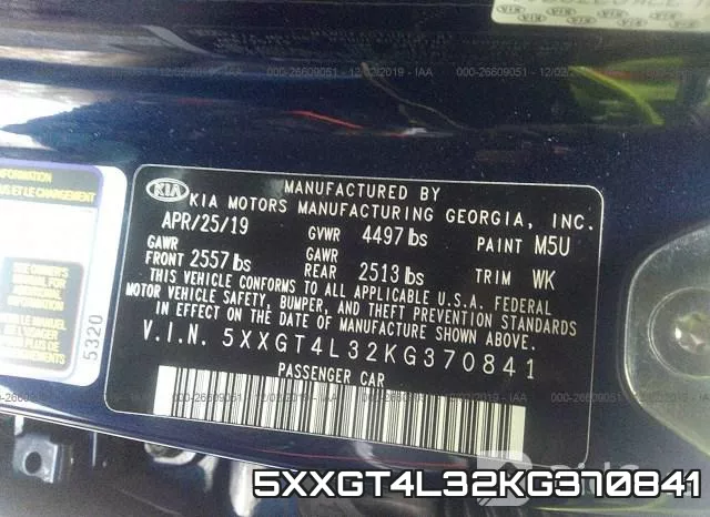 5XXGT4L32KG370841 фото 8