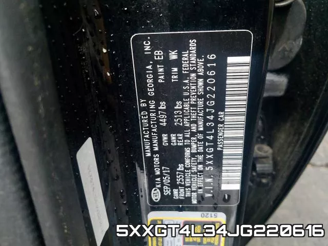 5XXGT4L34JG220616 фото 2