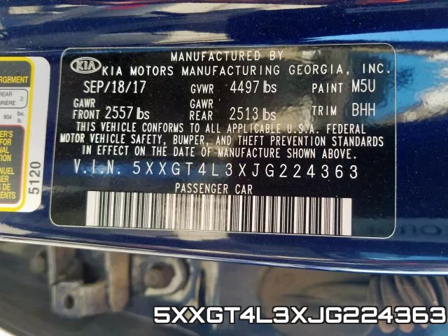 5XXGT4L3XJG224363 фото 2