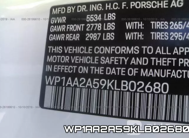 WP1AA2A59KLB02680 фото 8