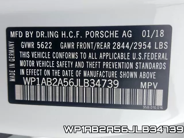 WP1AB2A56JLB34739 фото 2