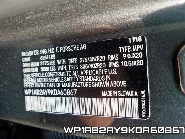 WP1AB2AY9KDA60867 фото 2