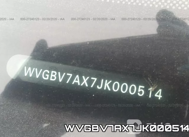 WVGBV7AX7JK000514 фото 4