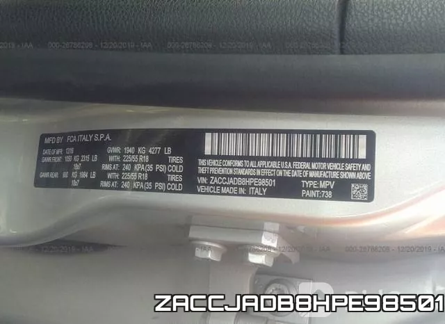 ZACCJADB8HPE98501 фото 6