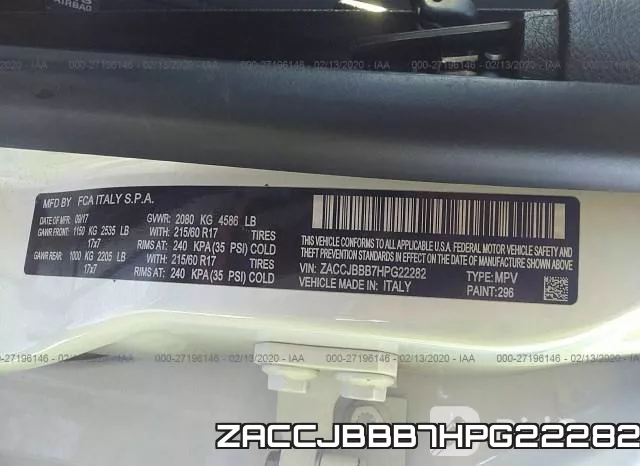 ZACCJBBB7HPG22282 фото 8