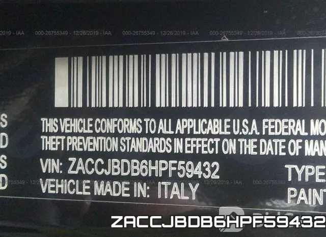 ZACCJBDB6HPF59432 фото 8