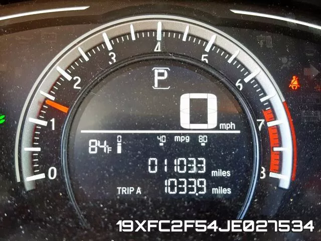 19XFC2F54JE027534 фото 8