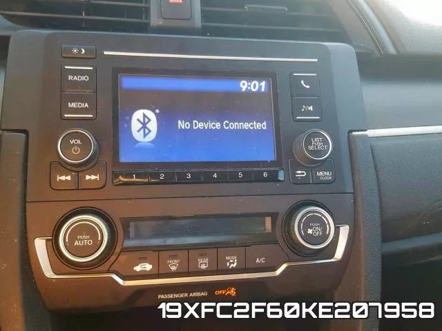 19XFC2F60KE207958 фото 9
