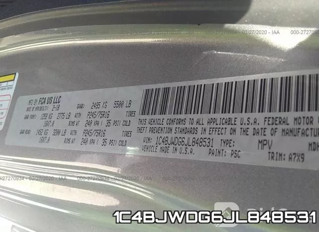 1C4BJWDG6JL848531 фото 10