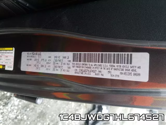1C4BJWDG7HL674527 фото 2