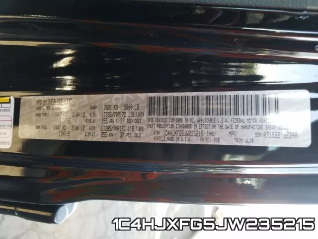 1C4HJXFG5JW235215 фото 2
