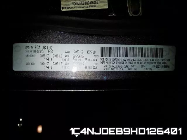 1C4NJDEB9HD126401 фото 2