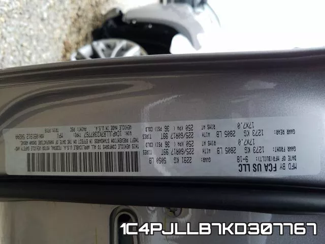 1C4PJLLB7KD307767 фото 2