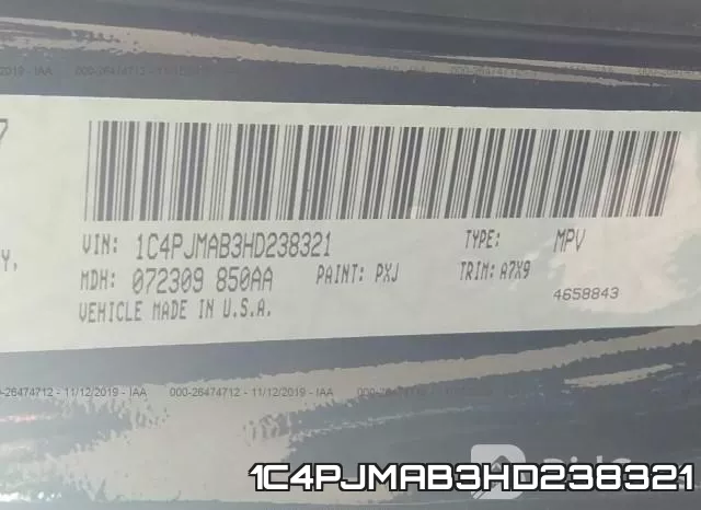 1C4PJMAB3HD238321 фото 8