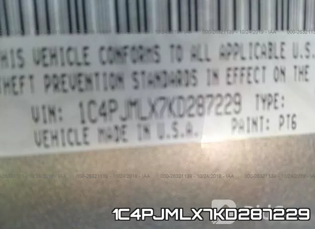 1C4PJMLX7KD287229 фото 9