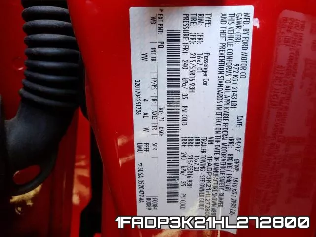 1FADP3K21HL272800 фото 2