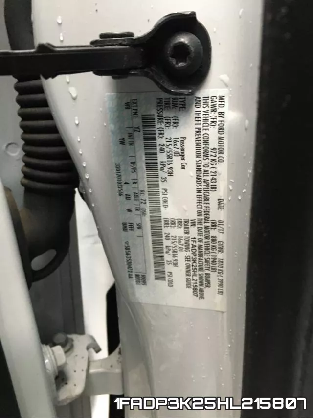 1FADP3K25HL215807 фото 2
