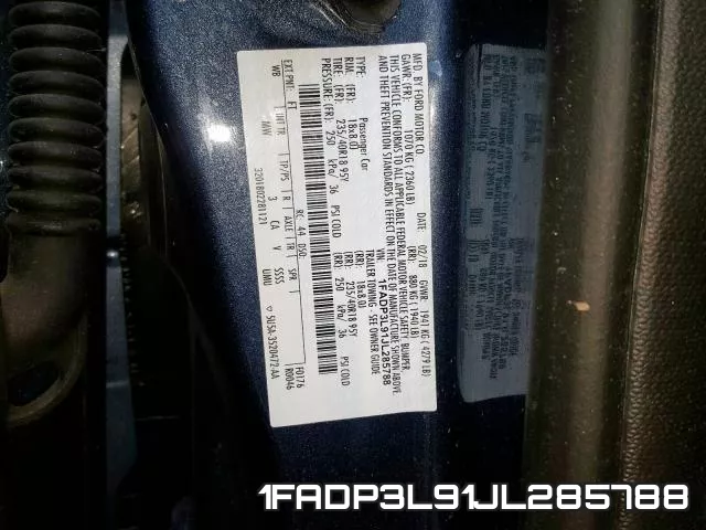 1FADP3L91JL285788 фото 2