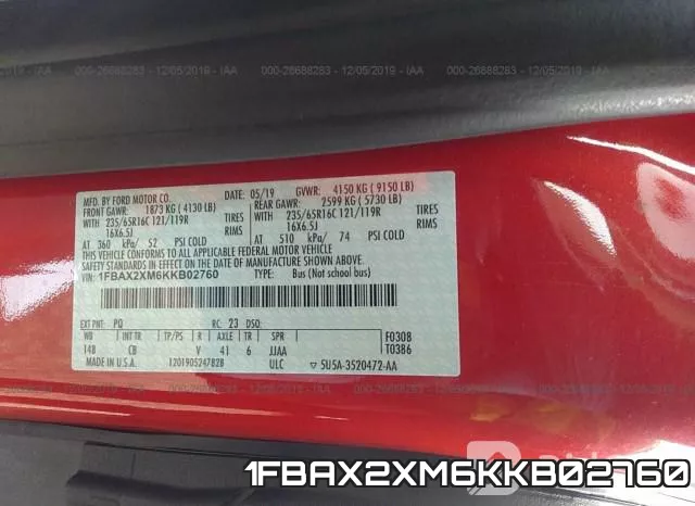 1FBAX2XM6KKB02760 фото 6