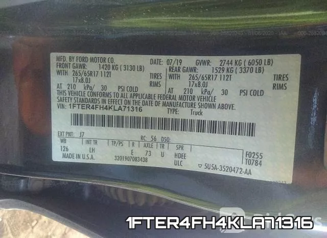 1FTER4FH4KLA71316 фото 8