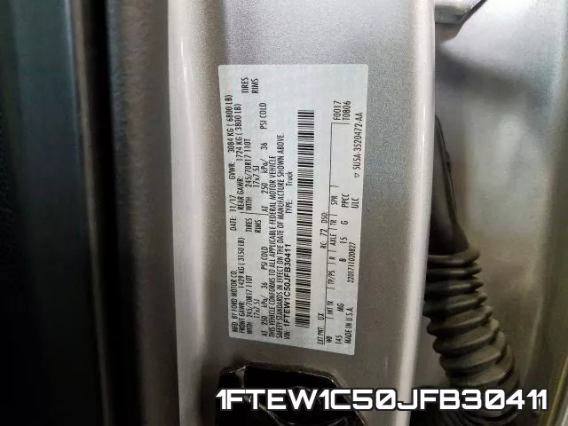 1FTEW1C50JFB30411 фото 2