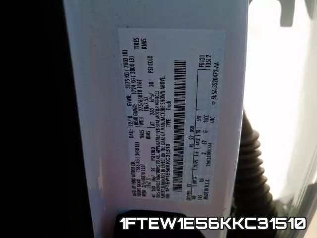 1FTEW1E56KKC31510 фото 2