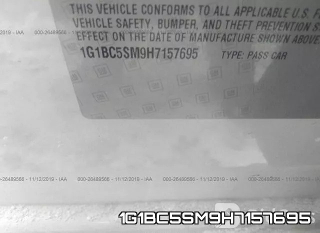 1G1BC5SM9H7157695 фото 5