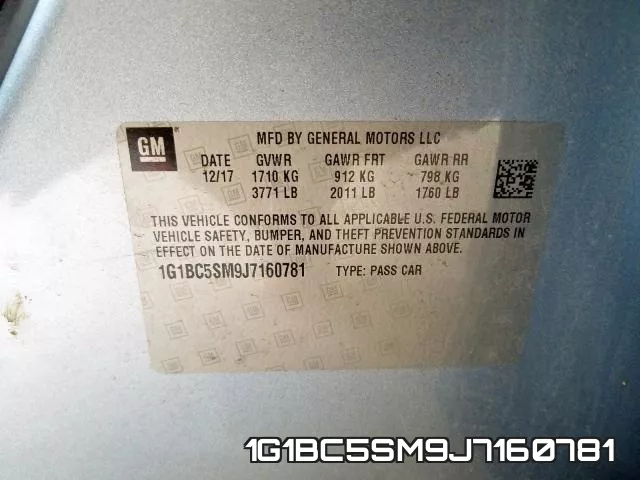 1G1BC5SM9J7160781 фото 2