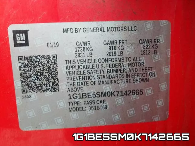 1G1BE5SM0K7142665 фото 2