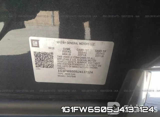 1G1FW6S05J4137124 фото 7