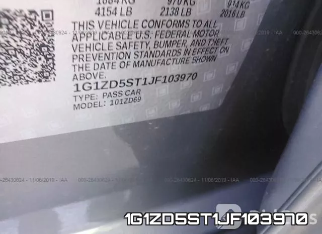 1G1ZD5ST1JF103970 фото 8