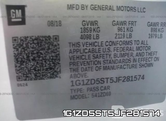 1G1ZD5ST5JF281574 фото 5
