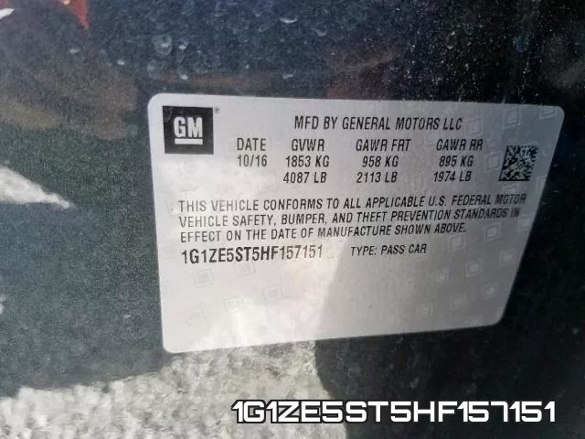 1G1ZE5ST5HF157151 фото 2