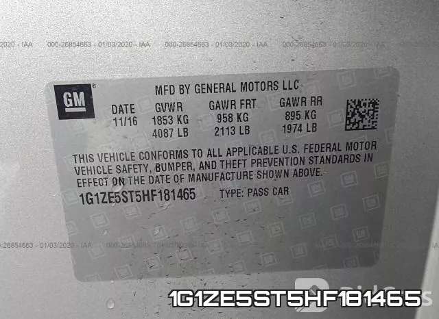 1G1ZE5ST5HF181465 фото 7