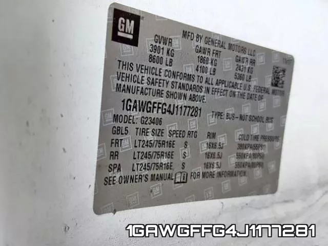1GAWGFFG4J1177281 фото 2