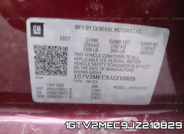 1GTV2MEC9JZ210829 фото 10