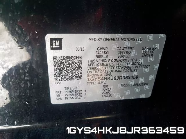 1GYS4HKJ8JR363459 фото 2