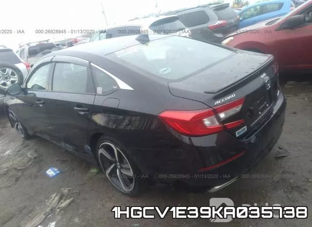 1HGCV1E39KA035738 фото 3