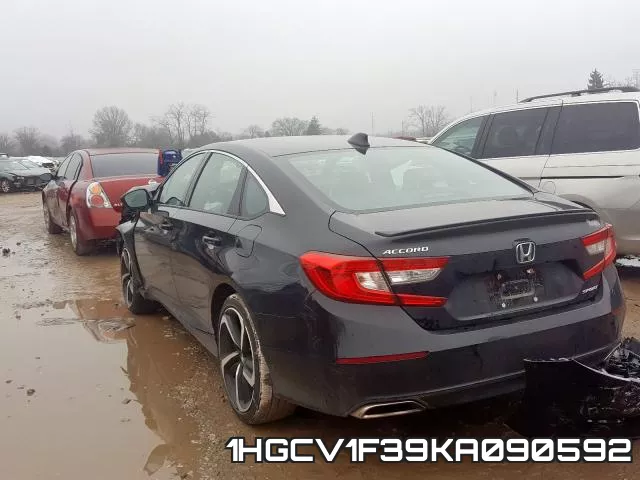 1HGCV1F39KA090592 фото 3