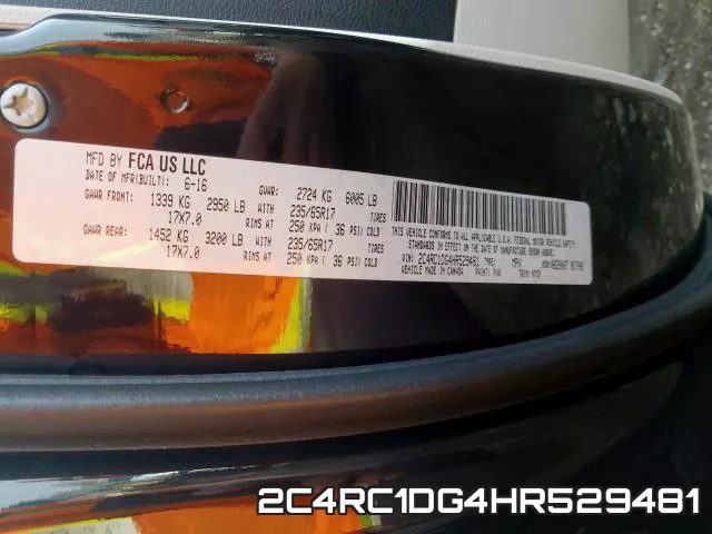 2C4RC1DG4HR529481 фото 2