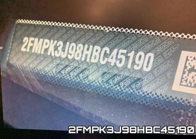 2FMPK3J98HBC45190 фото 2
