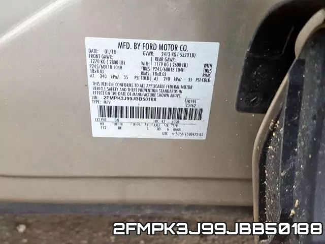 2FMPK3J99JBB50188 фото 2